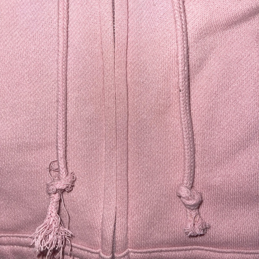 PINK Victoria's Secret Chalk Ross Full Zip Sweatshirt With Dog Embroidered Logo - Picture 7 of 7